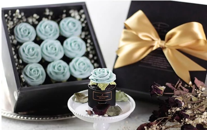 【独家礼物】人鱼之泪花礼玫瑰花束礼盒/蝶豆花/五天后发/包邮 - 其他 - 植物．花 蓝色