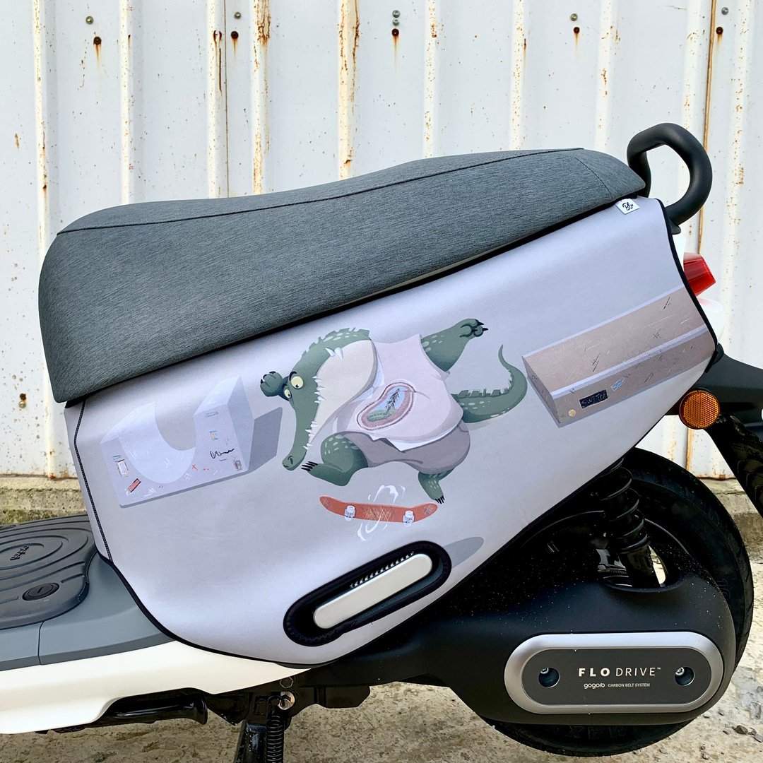Gogoro 防刮车套 Ai1 Ai3 UR2 鳄鱼 滑板 可改背景底色 - 其他 - 聚酯纤维 