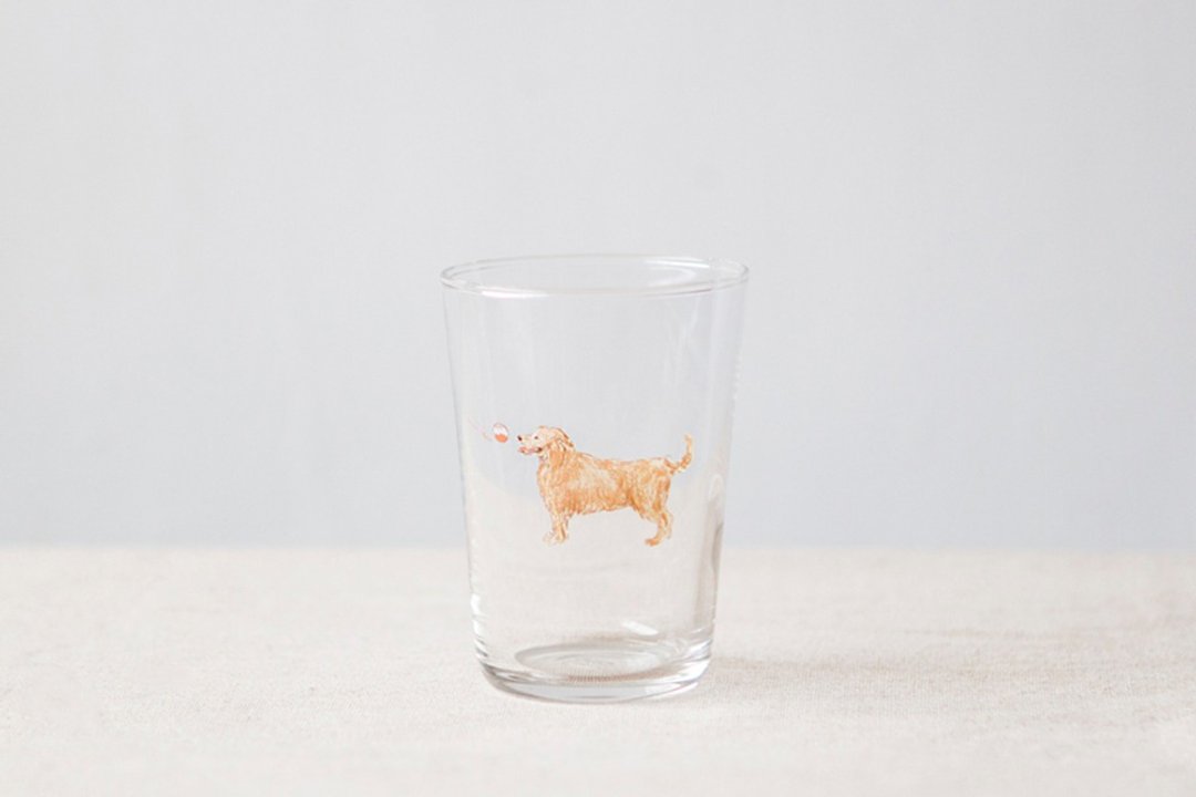 【+t企划】猫狗杯-黄金猎犬 汉斯 - 玻璃杯 - 玻璃 透明