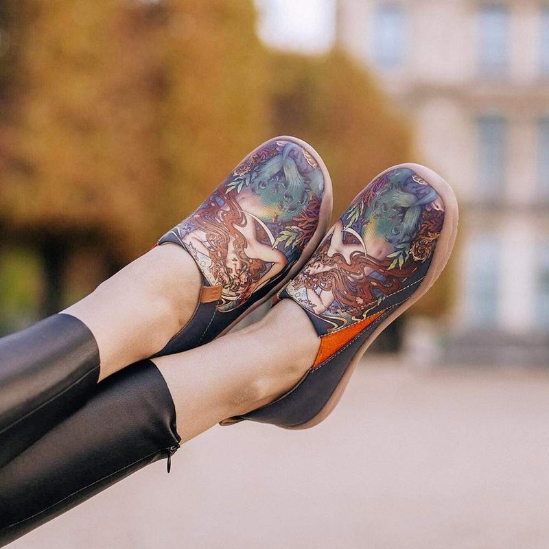 【 Uin 】西班牙原创设计 | 美人鱼 托莱多1 彩绘休闲 女鞋 - 女款休闲鞋 - 其他材质 多色