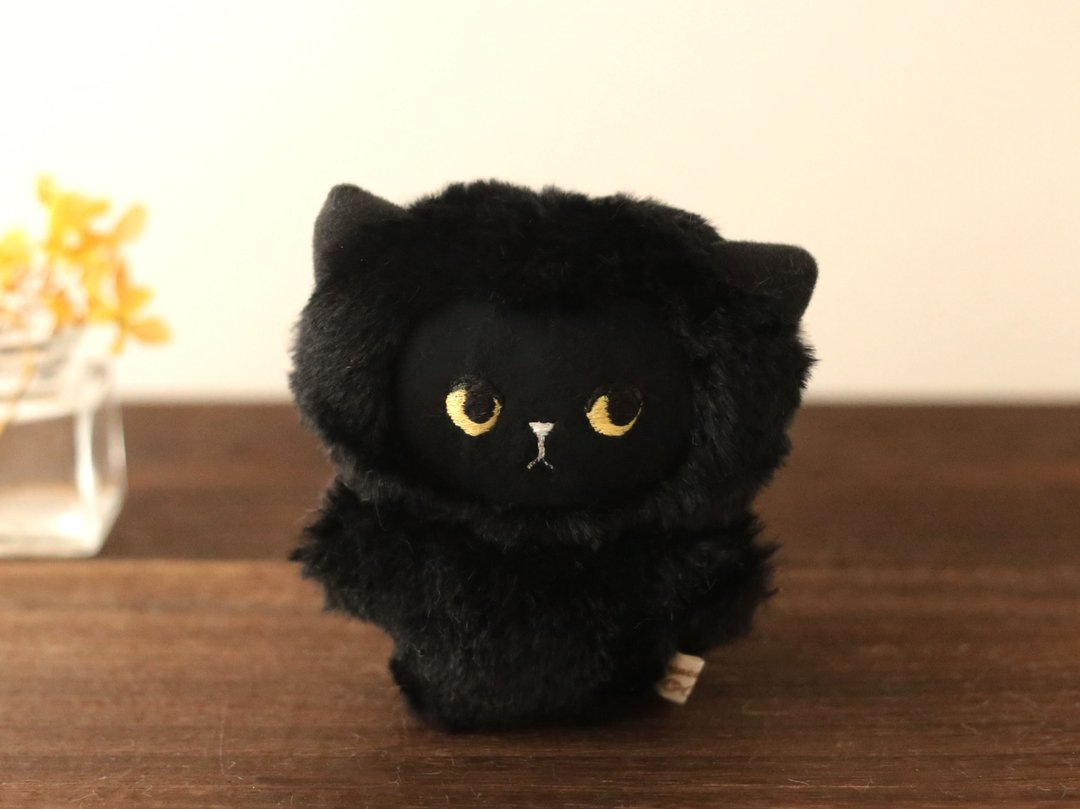myao 黒猫 毛絨玩具 - 玩具/玩偶 - 棉 黑色