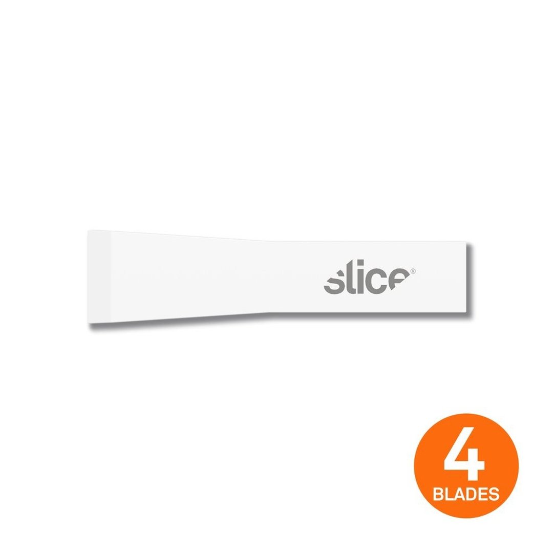 【Slice】陶瓷笔刀替刃 -宽凿刀型 -4入组 - 剪刀/拆信刀 - 瓷 白色