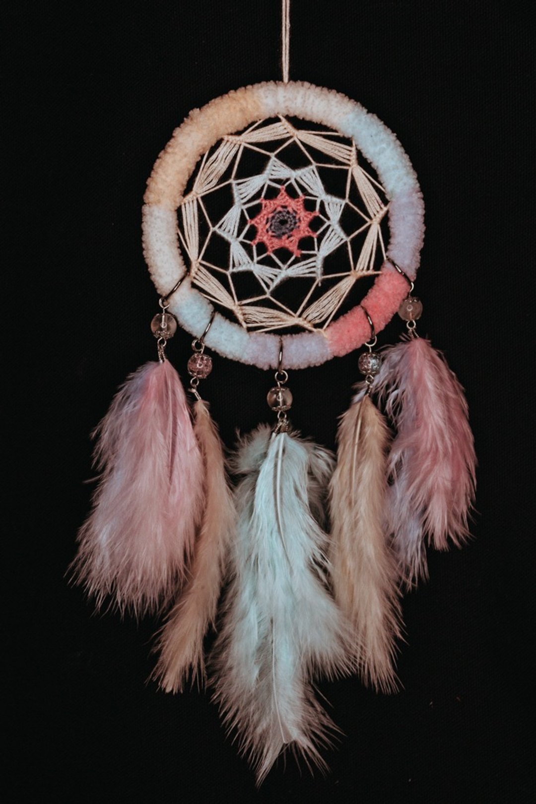 纯手工捕梦网 Handmade Dreamcatcher－【毛绒－粉彩】 - 摆饰 - 其他材质 粉红色