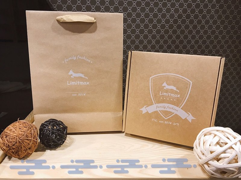 牛皮纸礼盒包装组合【礼盒+提袋】 - 包装材料 - 纸 咖啡色