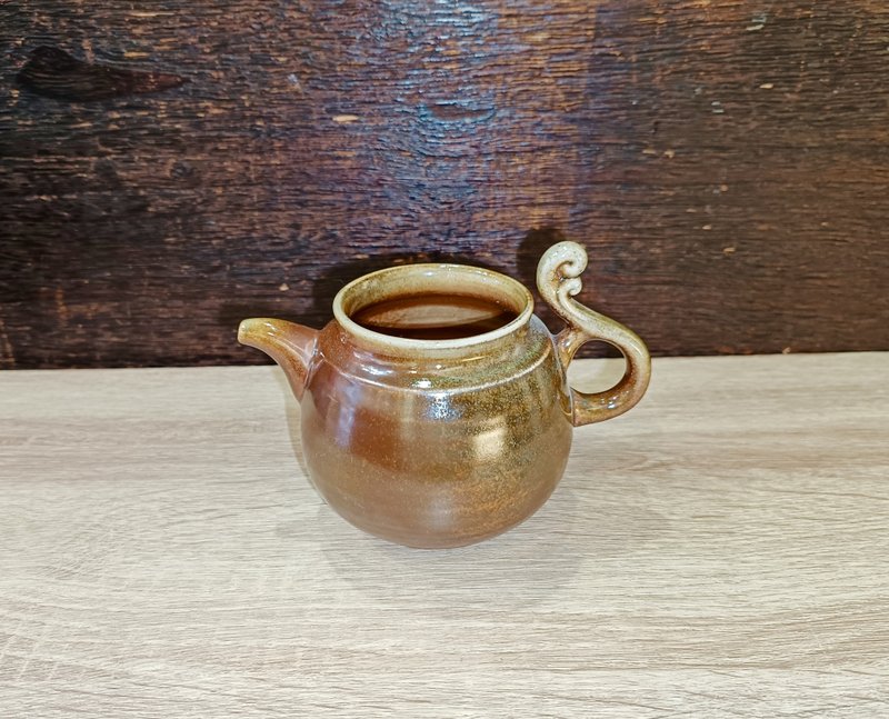 柴烧无釉茶海-公道杯-莺歌陶艺家李玟睿 - 咖啡壶/周边 - 陶 