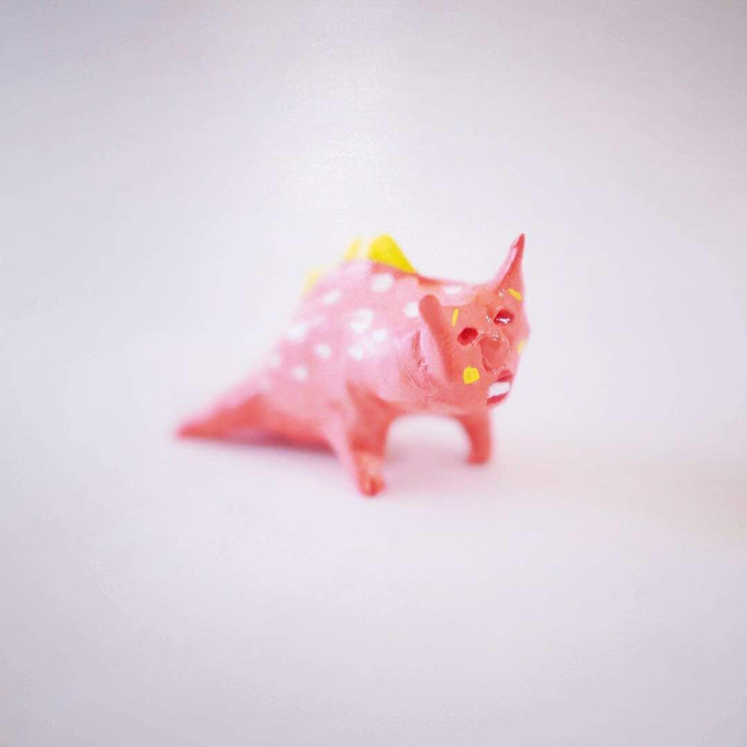 Creep up cat fish - 玩偶/公仔 - 粘土 粉红色
