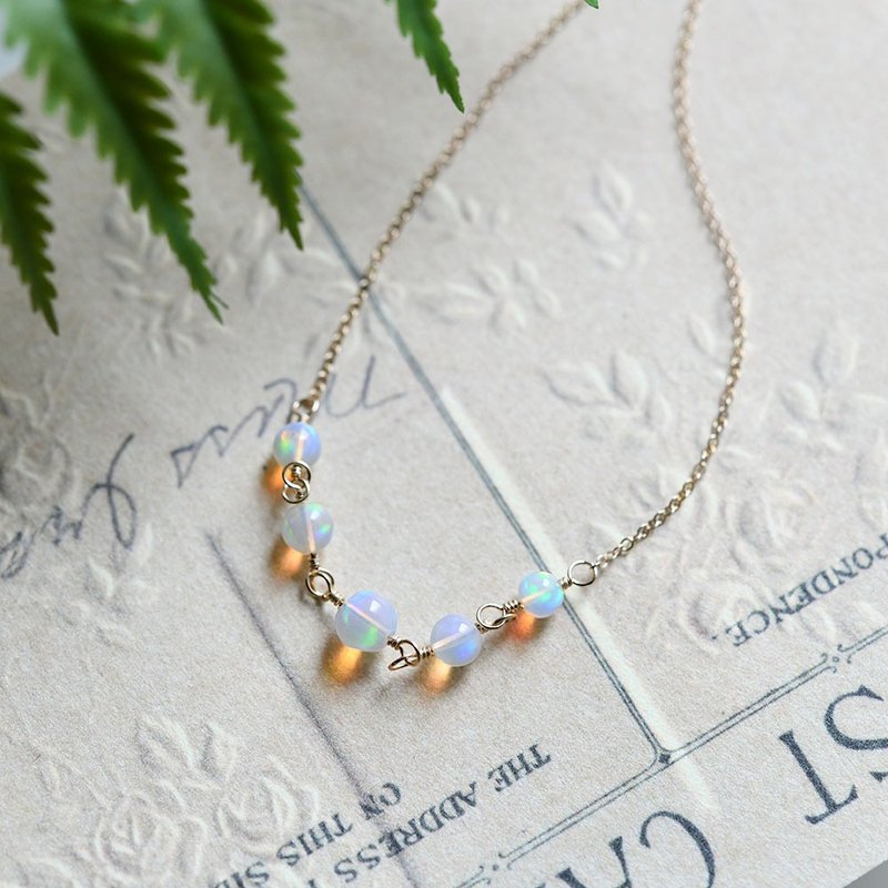 high qualit Ethiopian Welo Opal wish come true fairy Stone Ethiopian Gemstone quality opal necklace October birthstone - 项链 - 宝石 