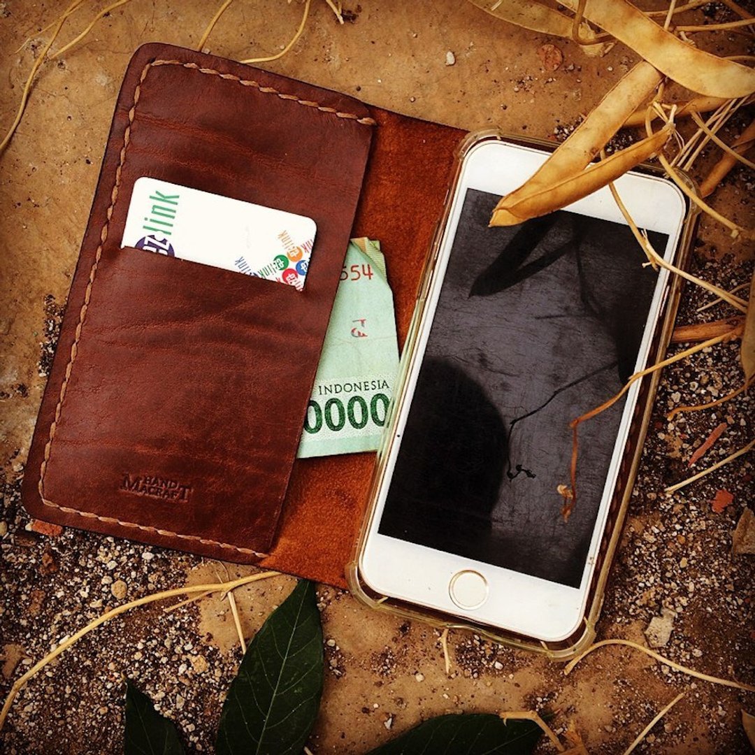 Wallet case for iPhone 7/8/X/11 - 护照夹/护照套 - 真皮 