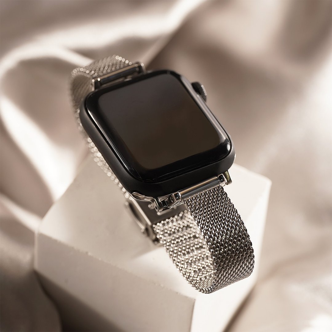 Apple watch - 316L不锈钢米兰(缩腰)苹果表带 磁吸 - 表带 - 不锈钢 咖啡色