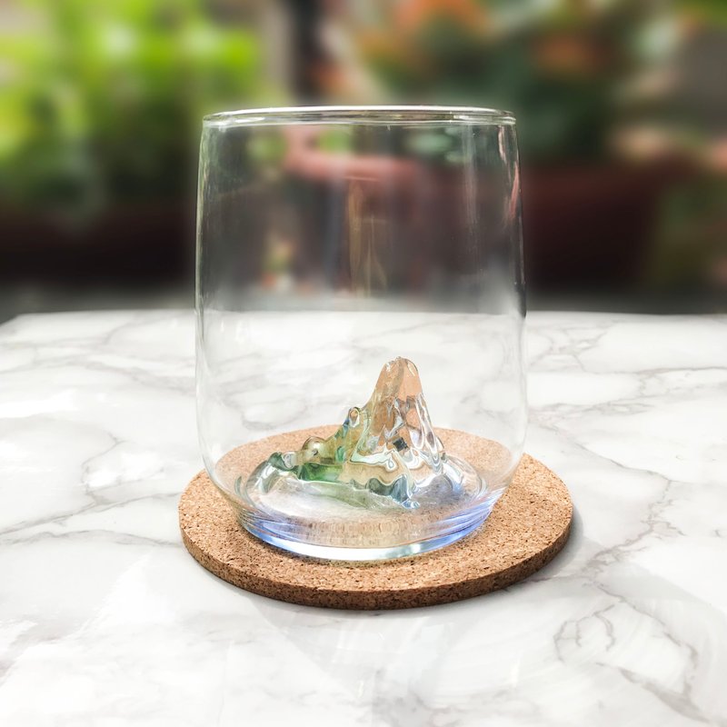 【爱台湾】原创手工 青山绿水玉山杯/威士忌杯/茶杯/冰山杯 附 - 玻璃杯 - 玻璃 