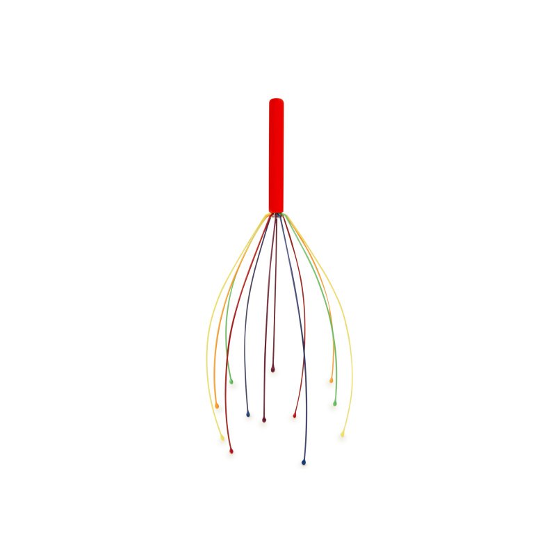 美国 Kikkerland 头部按摩器八爪鱼头皮经络疏通保健器灵魂提取器 - 彩妆刷具/镜子/梳子 - 其他材质 多色