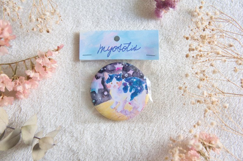 月球漫步猫咪徽章 - 徽章/别针 - 其他材质 