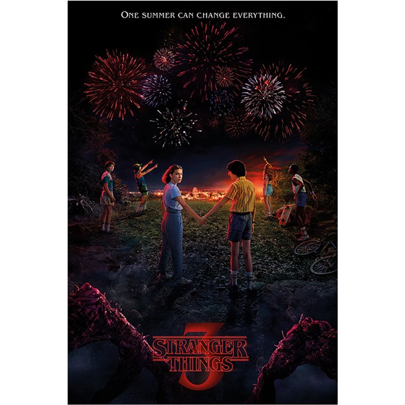 【怪奇物语】Stranger Things (第三季) 英国进口海报 - 海报/装饰画/版画 - 纸 黑色