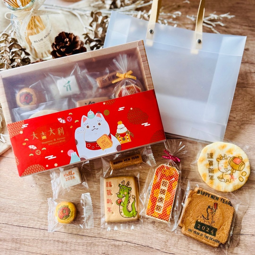 【新年礼盒】龙厚哩祝福L号礼盒 - 零食/点心 - 新鲜食材 