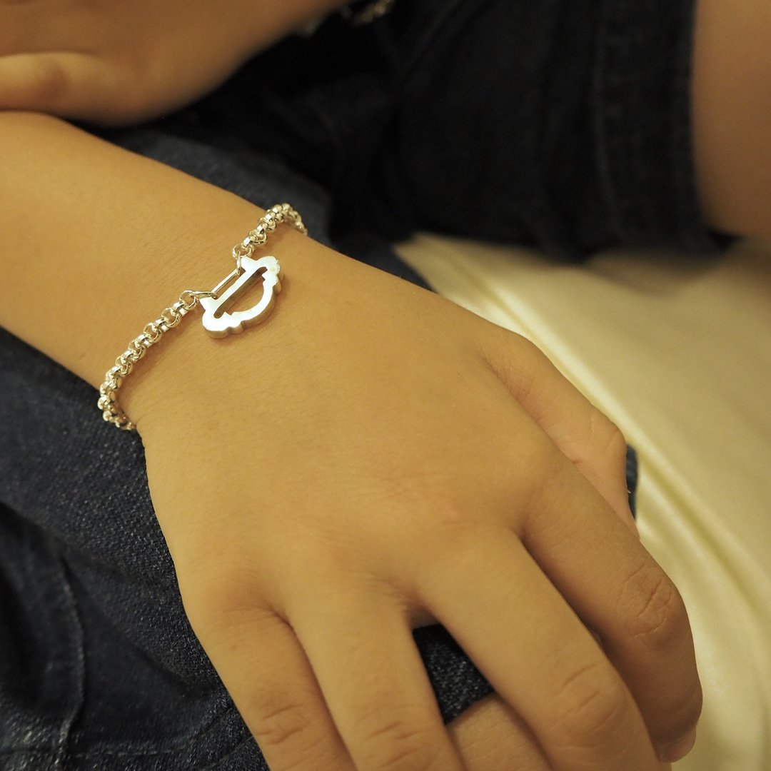 bb good lock bracelet_bb如意锁手链 | 花童礼 弥月礼 宝宝手链 - 满月礼盒 - 银 银色