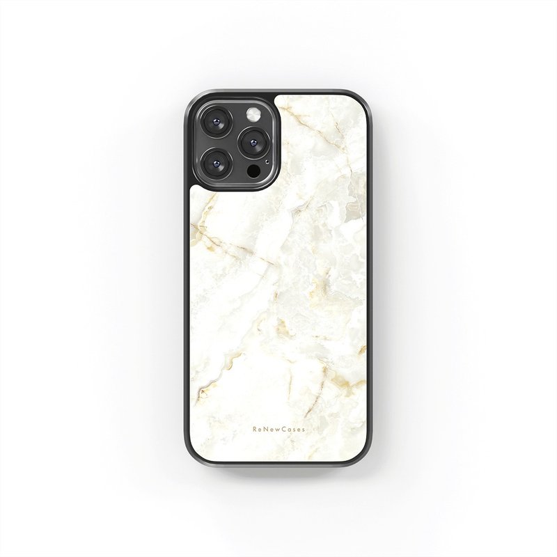 环保 再生材料 iPhone 三合一防摔手机壳 米色大理石纹 - 手机壳/手机套 - 环保材料 