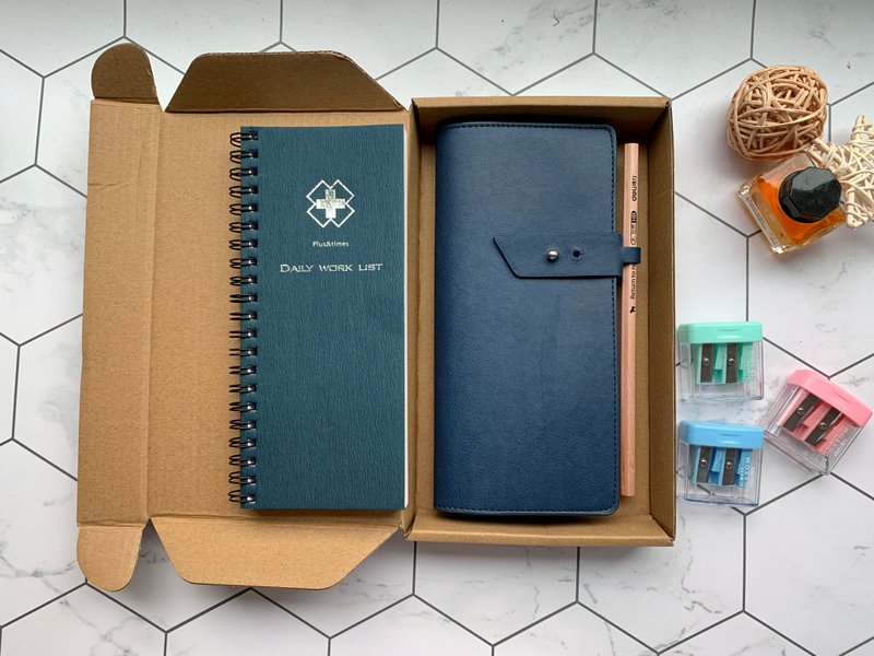 日程表/待办事项/计划表/便条本/备忘录 组合 - 笔记本/手帐 - 人造皮革 