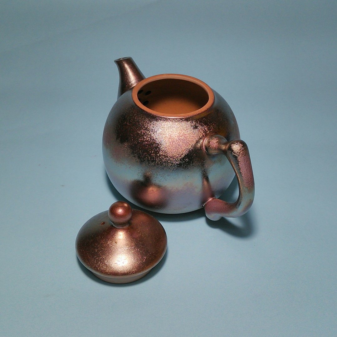 金银彩茶壶 茶具 陶艺 伴手礼 新年 - 茶具/茶杯 - 陶 金色