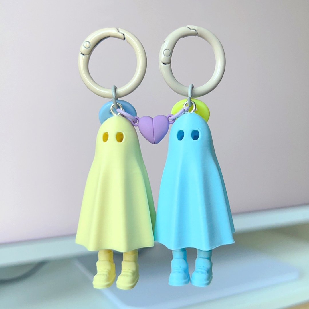 Zou Ghost Lovely set 2024 / Yellow-Ice - 钥匙链/钥匙包 - 塑料 多色