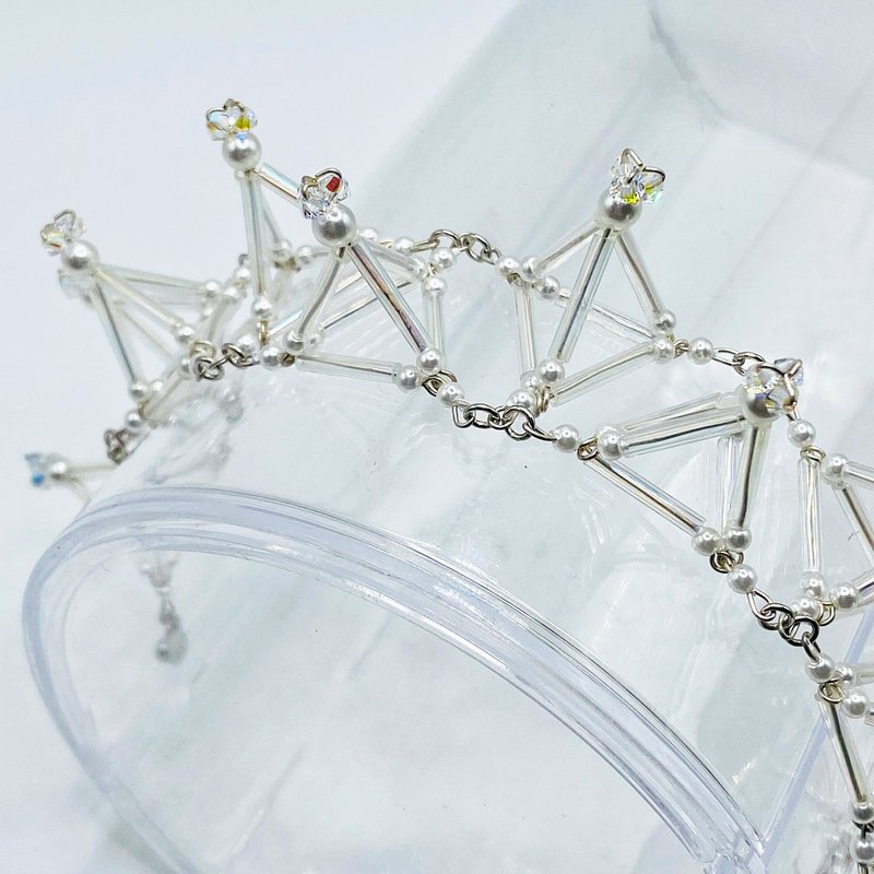 3D Thorn BRACELET(Aurora) - 手链/手环 - 玻璃 透明