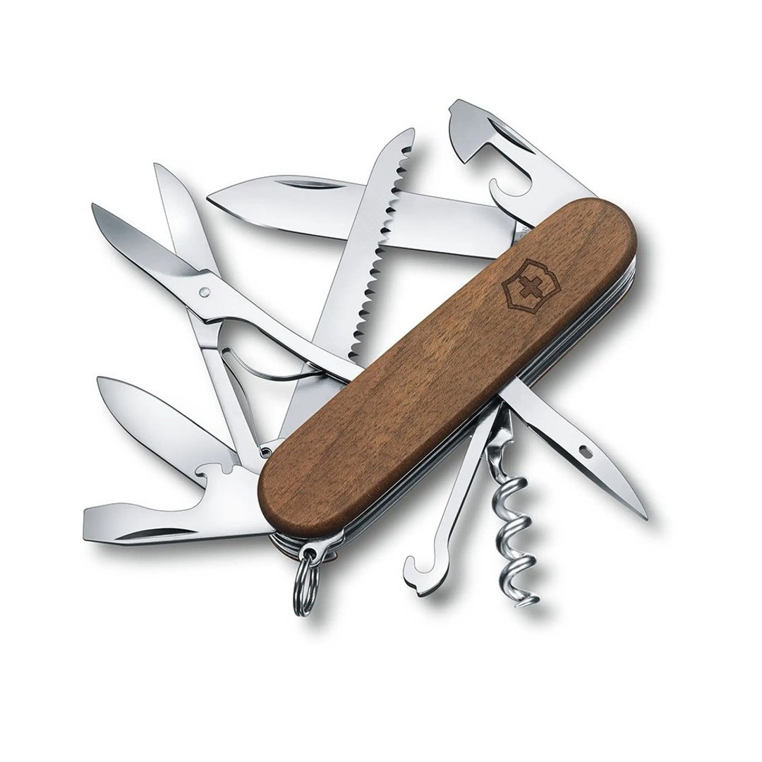 VICTORINOX 瑞士维氏 瑞士刀 13用 91mm 胡桃木 1.3711.63 - 露营用品 - 不锈钢 咖啡色
