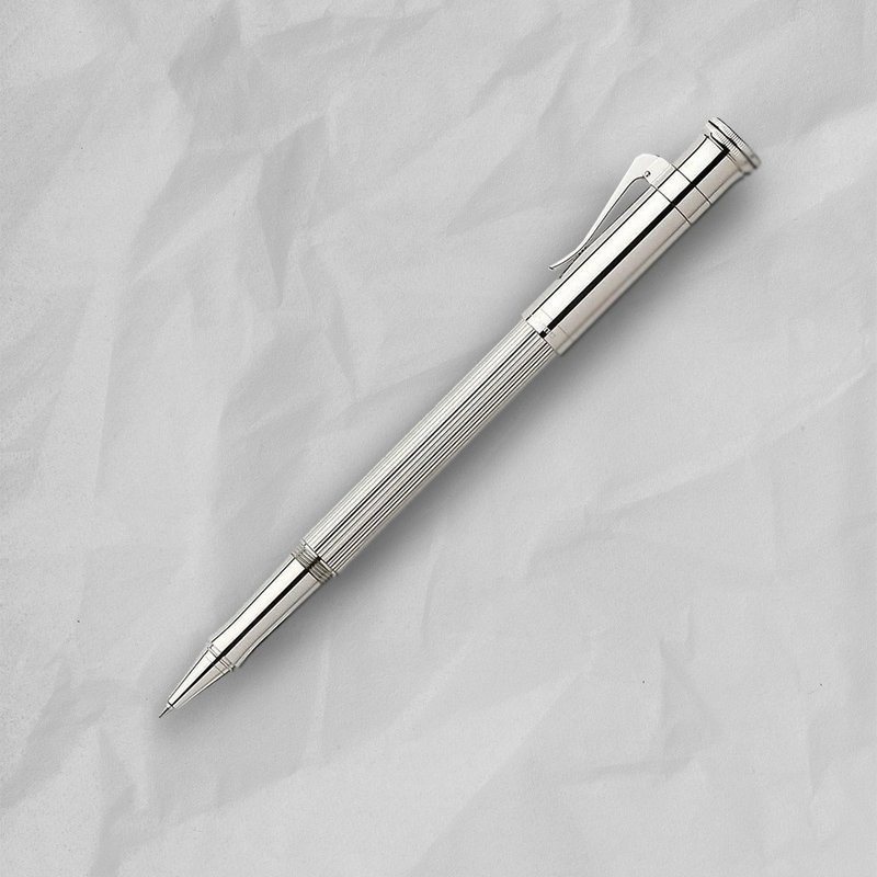 【Graf von Faber-Castell】经典系列925纯银钢珠笔 VIP刻字服务 - 钢珠笔 - 其他金属 银色