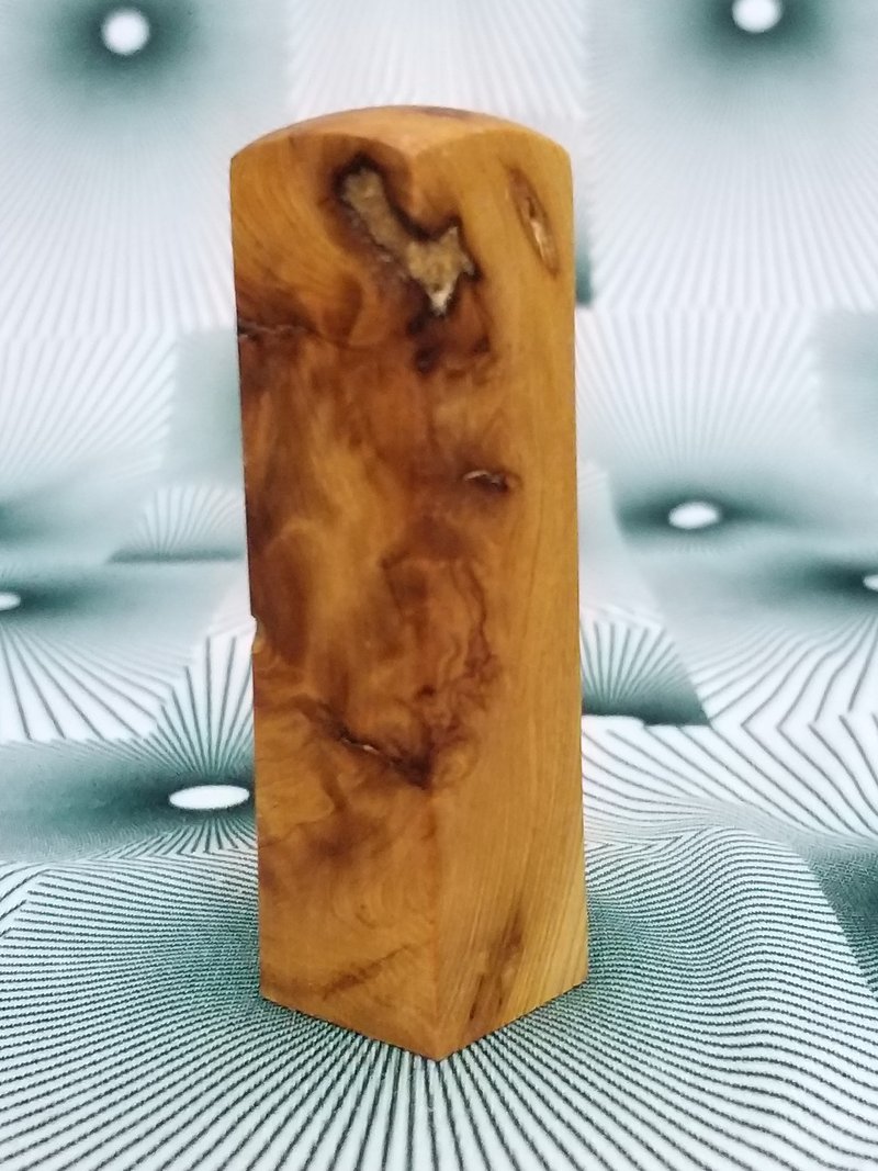 台湾桧木6分闪光印章 1支 7*1.8cm正方 350元~B13 - 印章/印台 - 木头 