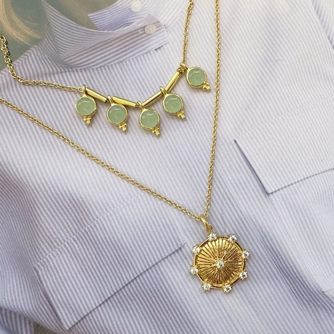 SUENIA ZURICH【Pinkoi 线下活动预购商品】古典华丽风叠搭项链组 - 项链 - 其他金属 金色