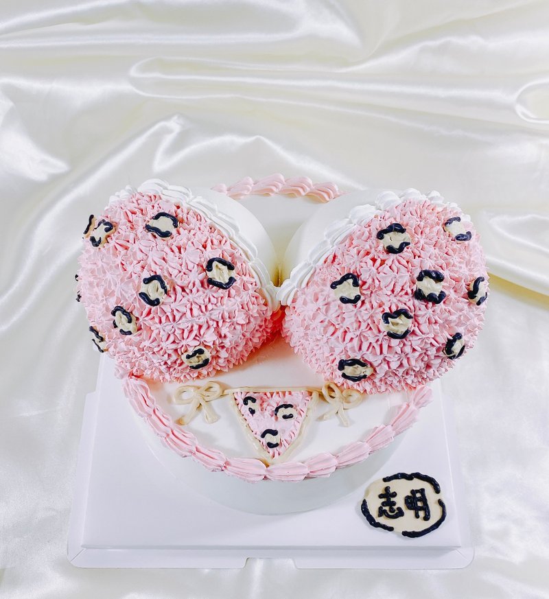 大胸部 比基尼 波霸 蛋糕 生日蛋糕 定制化 甜点 弥月 8寸 面交 - 蛋糕/甜点 - 新鲜食材 粉红色