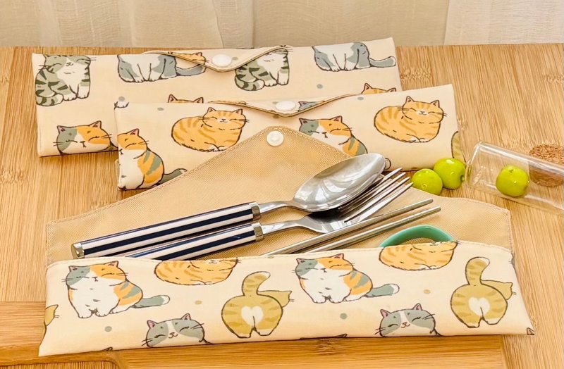 防水餐具袋 餐具袋 环保餐具袋 儿童餐具袋 上学餐具 防水袋 笔袋 - 便当盒/饭盒 - 防水材质 黄色