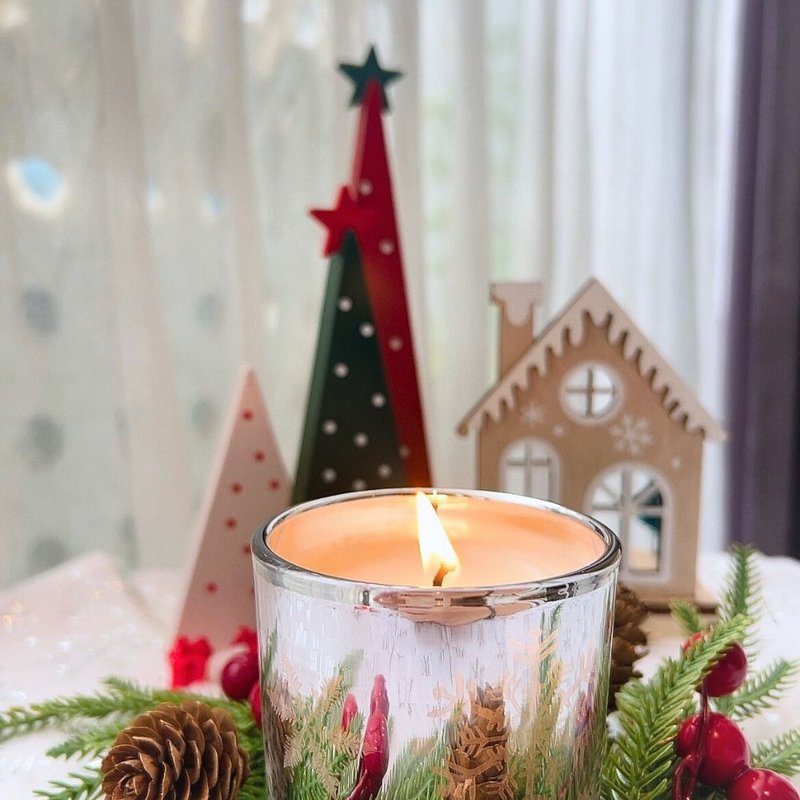 ʚ 圣诞礼物 | 包装完成 ɞ  银色圣诞微光杯杯蜡烛 150g - 蜡烛/烛台 - 蜡 