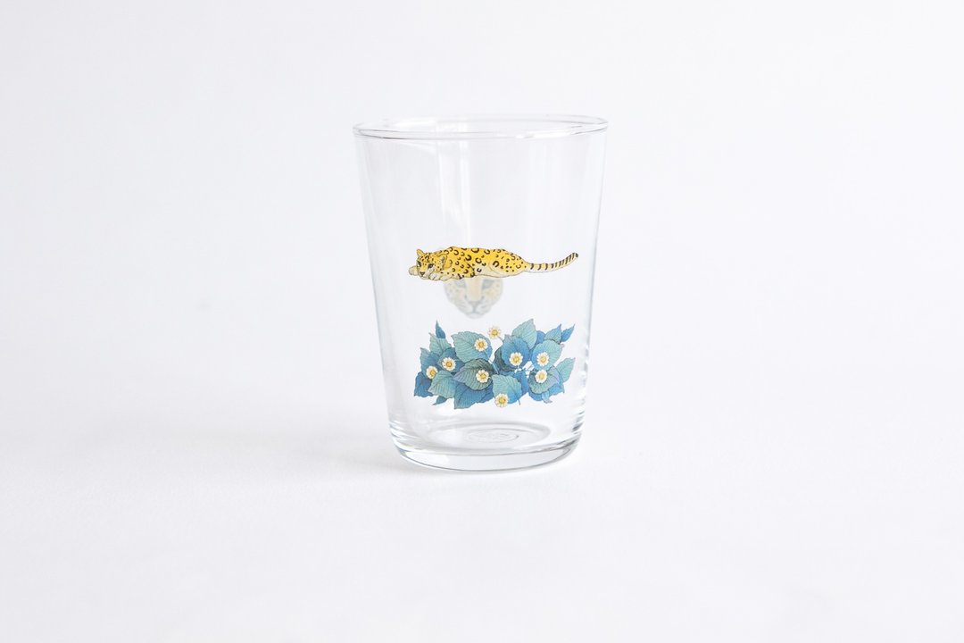 【+t企划】远方的动物们 花豹 - 玻璃杯 - 玻璃 透明
