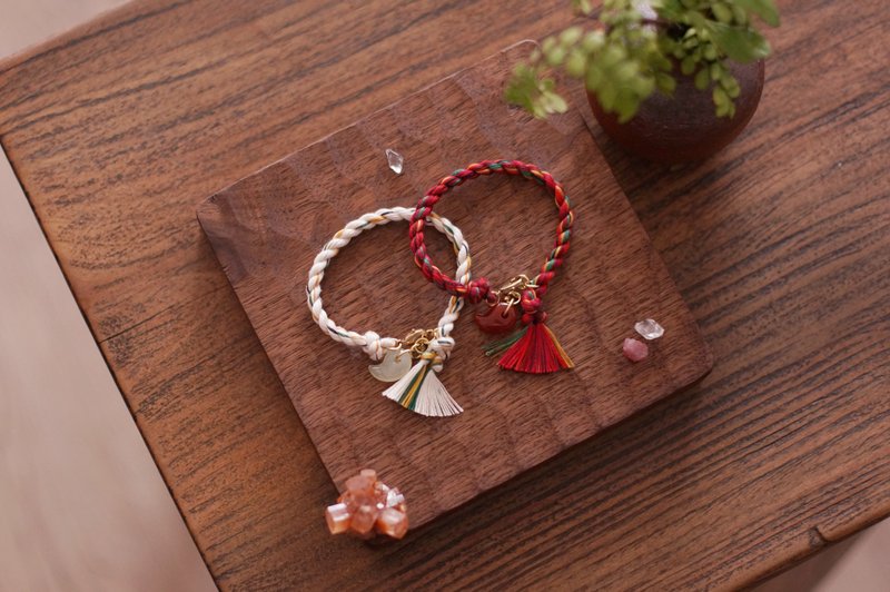 年度新品 流浪者手绳 ─【京都绝色 · 椿】つばき - 手链/手环 - 水晶 多色