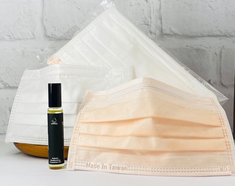 【防疫必备赠送医疗口罩3入】【pinkoi独家组合】抗菌苏醒精油棒 - 口罩 - 精油 透明
