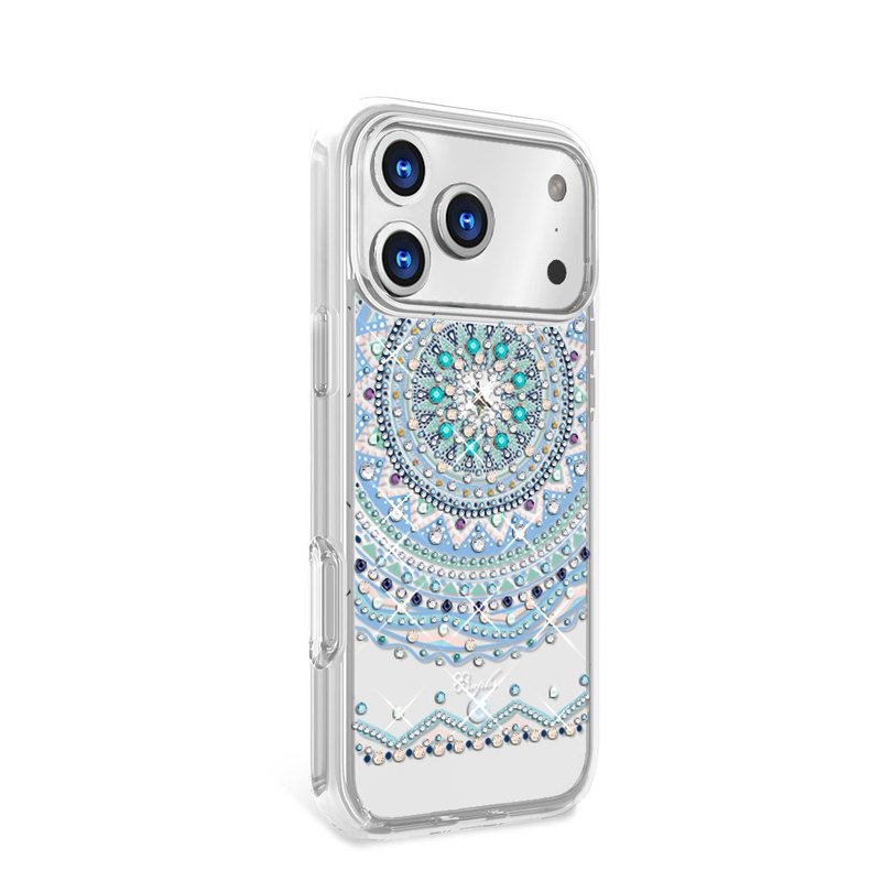 iPhone 17/16/15/14/13/12/11 轻薄军规防摔彩钻手机壳-初雪图腾 - 手机壳/手机套 - 其他材质 多色