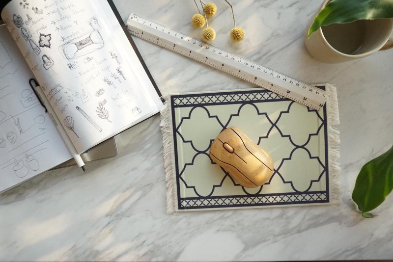 香港旧式瓷砖地毯地毡鼠标垫/鼠标垫 Carpet Mouse pad mousepad - 餐垫/桌巾 - 其他材质 