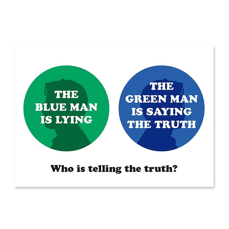 科学明信片-蓝绿矛盾 - 卡片/明信片 - 纸 多色