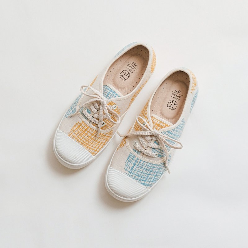 【绑带甜椒日】游乐园 日系 绑带鞋 - 女款休闲鞋 - 棉．麻 多色