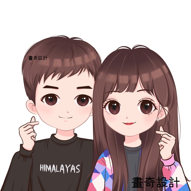 似颜绘 定制化 人像画 全家福 Q版人像 应援设计 生日礼物 插画 - 订制画像 - 其他材质 