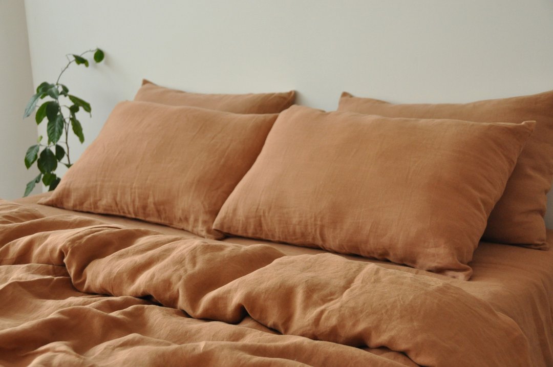 70 colors linen pillowcase / 1 or 2 pillow covers / Euro, American, Taiwan size - 寝具 - 亚麻 多色