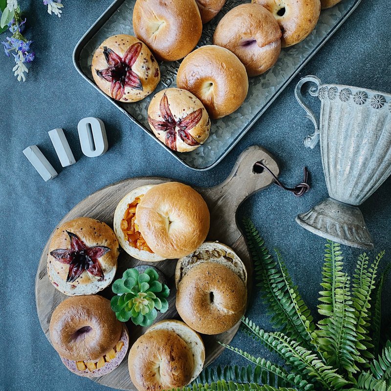 早餐自己做・贝果创意研修・5 种口味实作 - 适合新手的面包课 - 美食 - 其他材质 