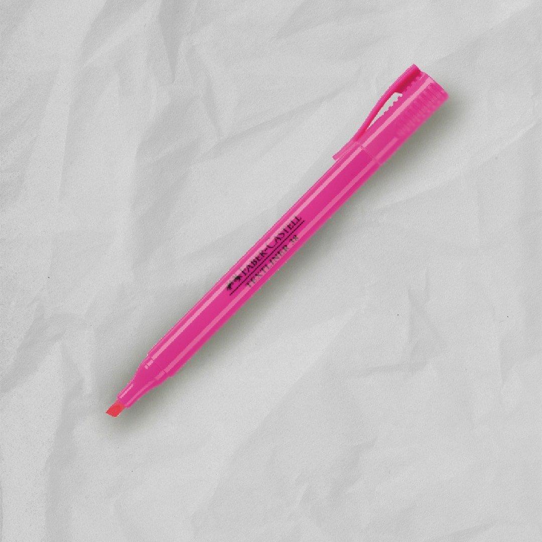 Faber-Castell 辉柏超感度萤光笔-粉红一盒(原厂正货) - 其他 - 其他材质 粉红色