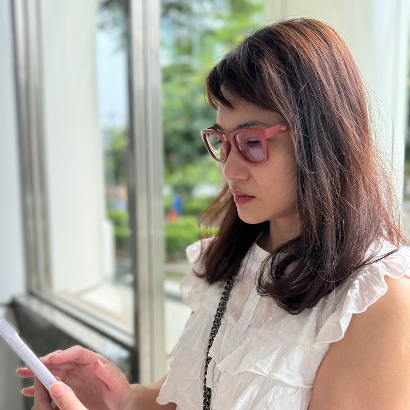 经典方框 亲子3C抗蓝光眼镜 弹性软料 - 眼镜/眼镜框 - 塑料 多色