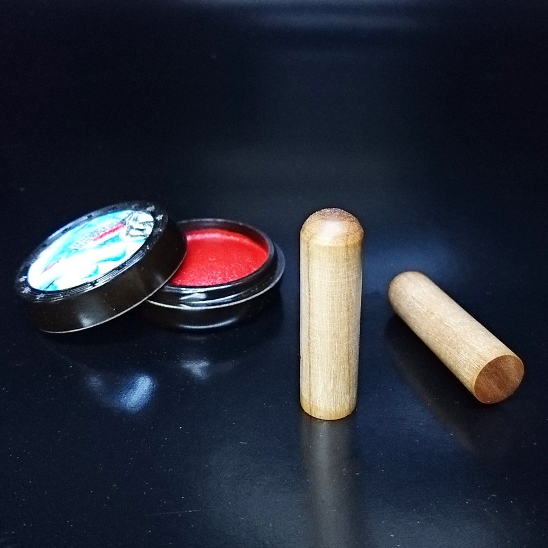 ㊣印度老山檀香木 -4分- 圆印章 - 印章/印台 - 木头 咖啡色