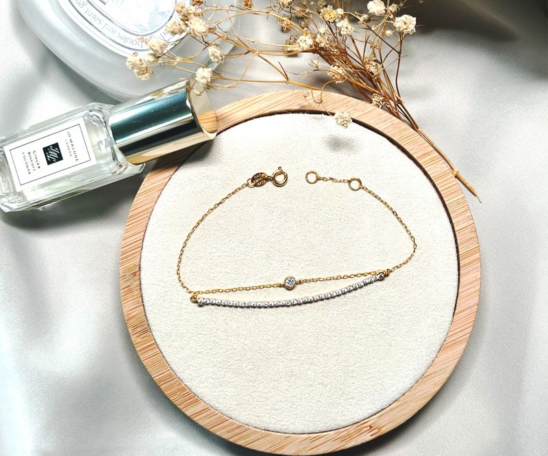 花心兔 极简设计手链_日落曼顿 - 手链/手环 - 其他金属 金色