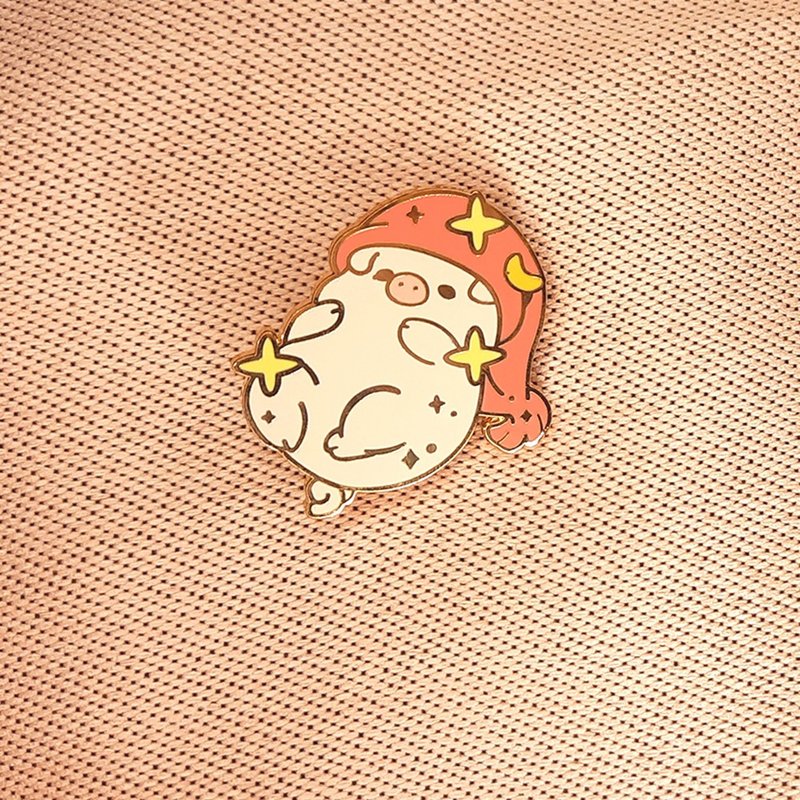 BabyMagic 小猪 襟针 - 胸针 - 其他金属 