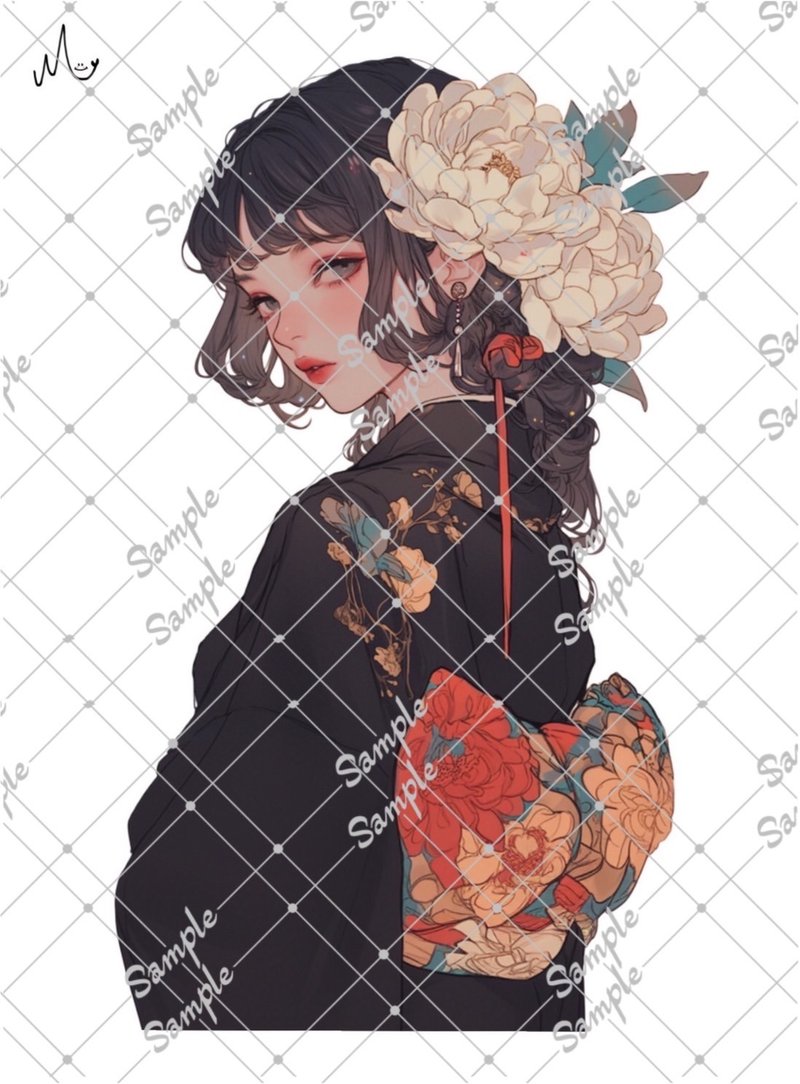 原创人物贴纸 9月新款 - 贴纸 - 纸 