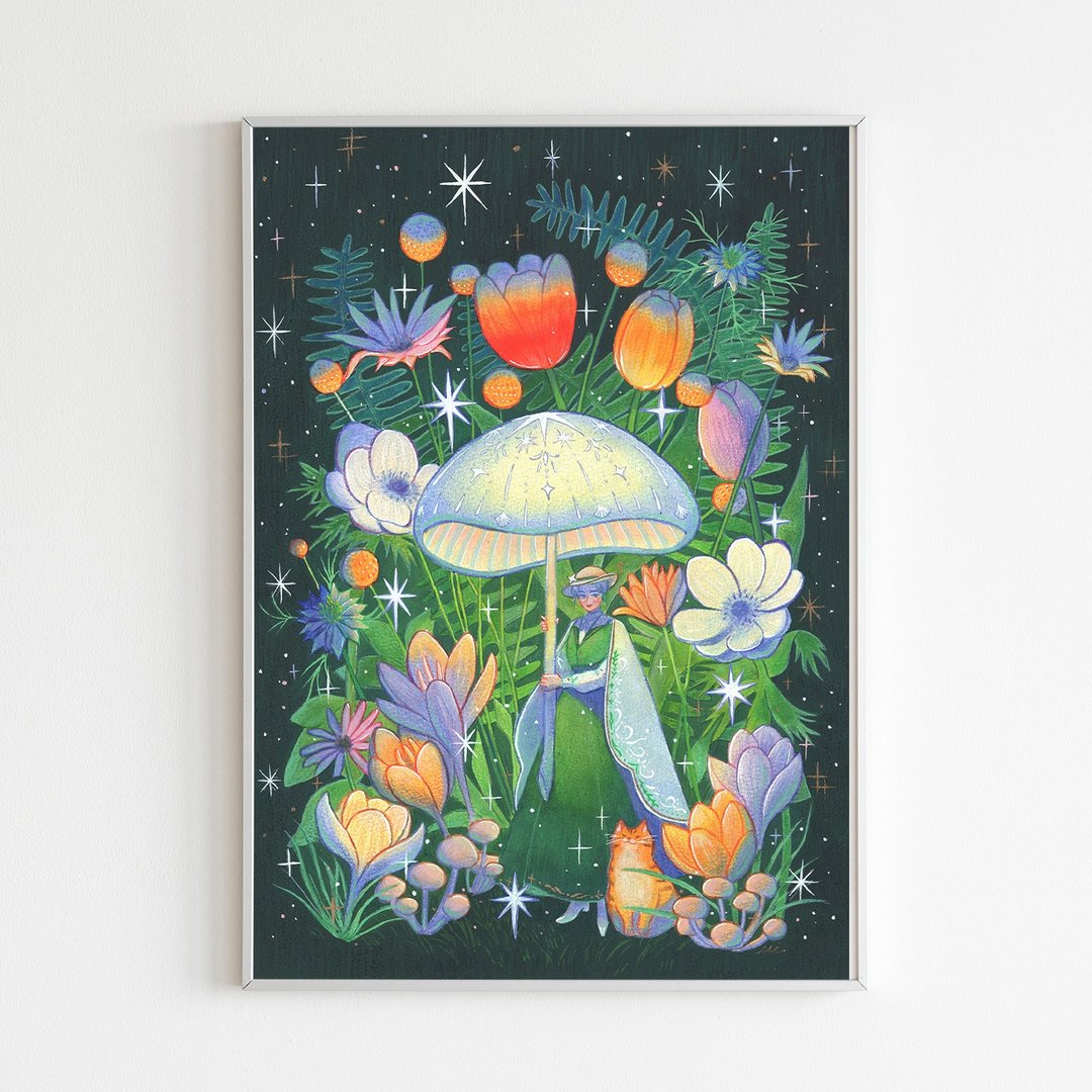 海报 (A3/A4) - 为自己撑起一盏灯 - 海报/装饰画/版画 - 纸 绿色