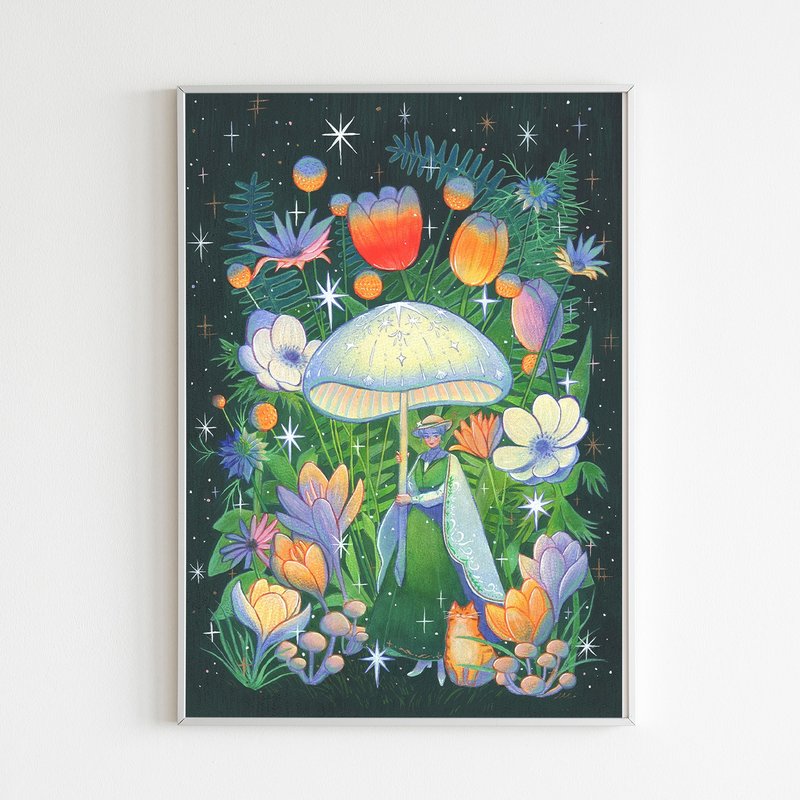 海报 (A3/A4) - 为自己撑起一盏灯 - 海报/装饰画/版画 - 纸 绿色