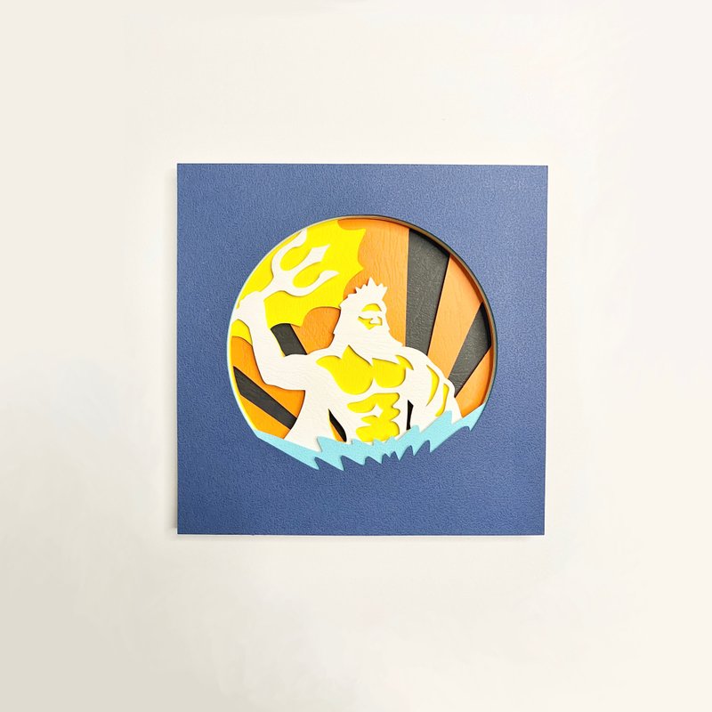 【迎暮波赛顿】立体纸雕材料包 - 木工/竹艺/纸艺 - 纸 蓝色